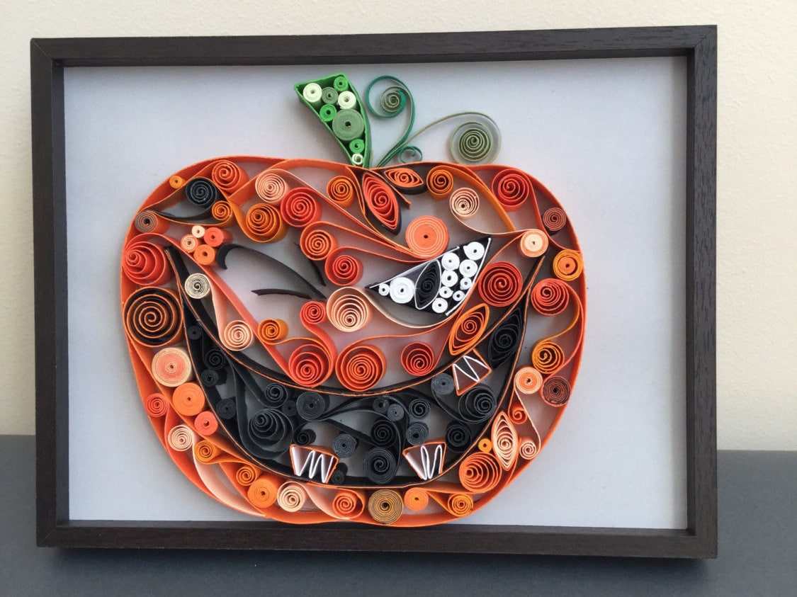QUILLING PAPER ART pumpkin Halloween quilling Handmade Paper quilling-paper-art-pumpkin-halloween-quilling-handmade-paper