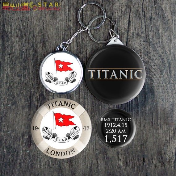 TITANIC inspired Pin Keychain Button Badge by Staralleyway