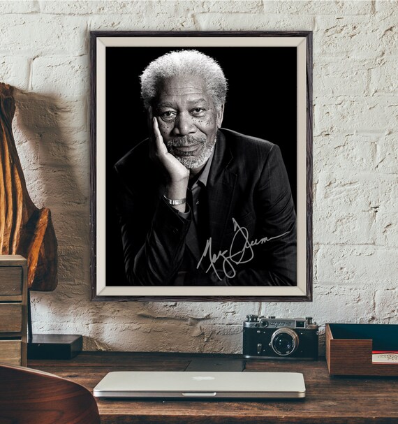 MORGAN FREEMAN Signed Photo Autograph Pre-Print by SignedHistory4U