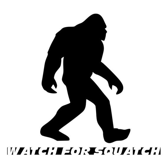 BigFoot Sasquatch vinyl decals For car window by StickerEmpireNW