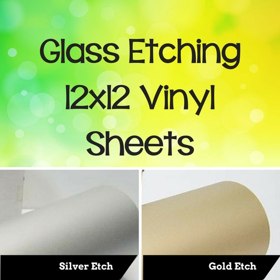 Glass Etching Vinyl/Specialty Vinyl/Permanent by LemonLimeSupplyCo