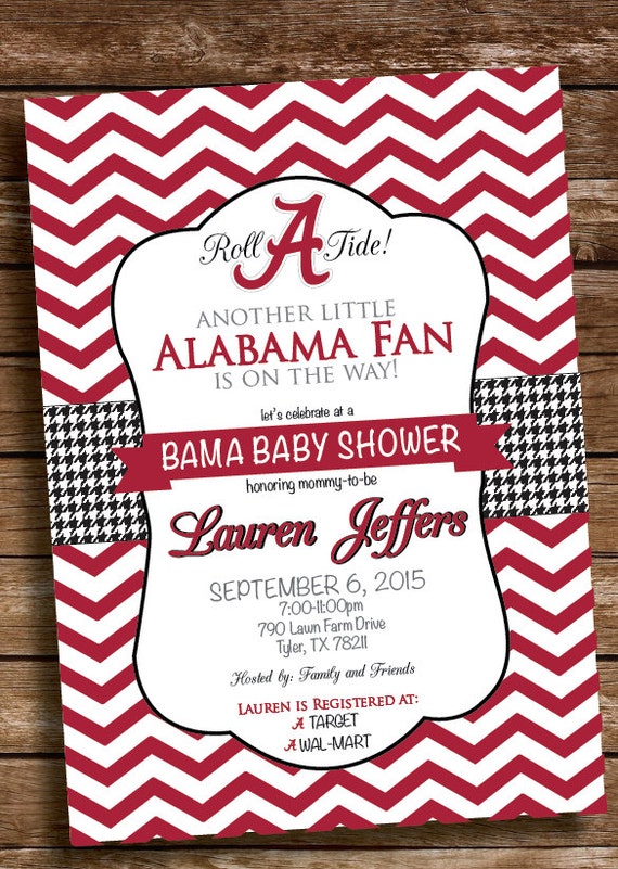 Alabama Baby Shower Invitations 1