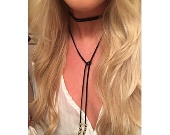 Wrap Around Choker- Black or Tan Wrap Choker- Black or Tan Suede Choker