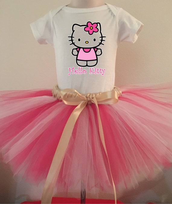 Hello Kitty Inspired Tutu Pink Tutu Halloween Tutu costume