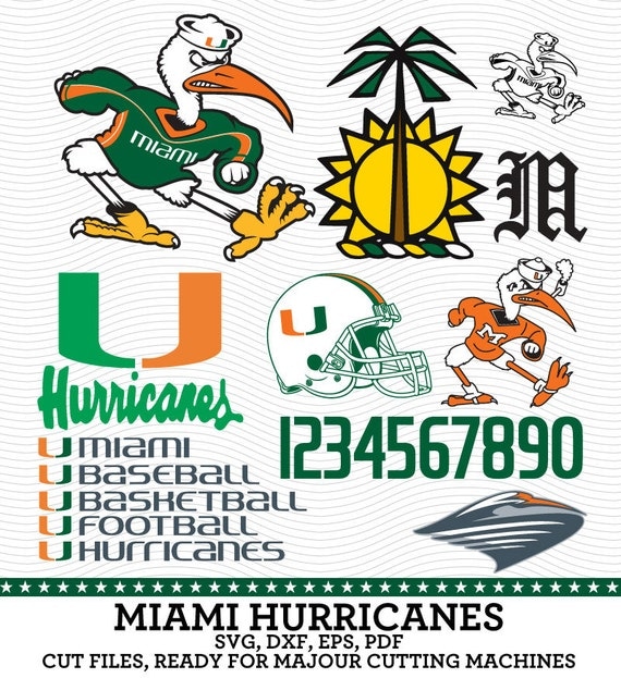 Download Miami Hurricanes Sebastian the Ibis SVG dxf by ...