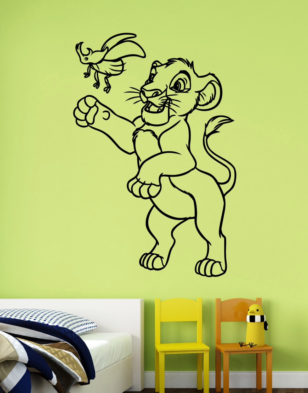 The Lion King Vinyl Decal Simba Wall Sticker Disney Art