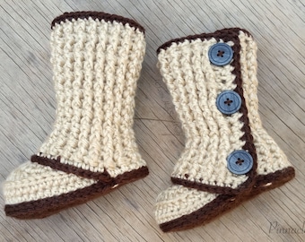 Crochet Baby Booties Pattern #2 Photo Prop