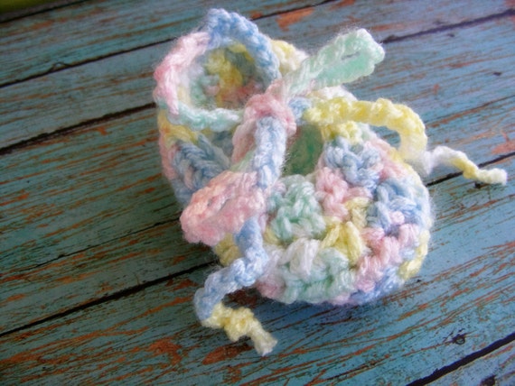 Baby Rainbow Crochet Baby Booties