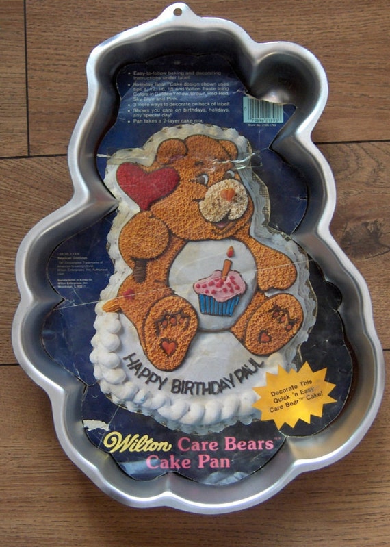 Items similar to SALE vintage 80s Wilton cake pan BIRTHDAY BEAR Care