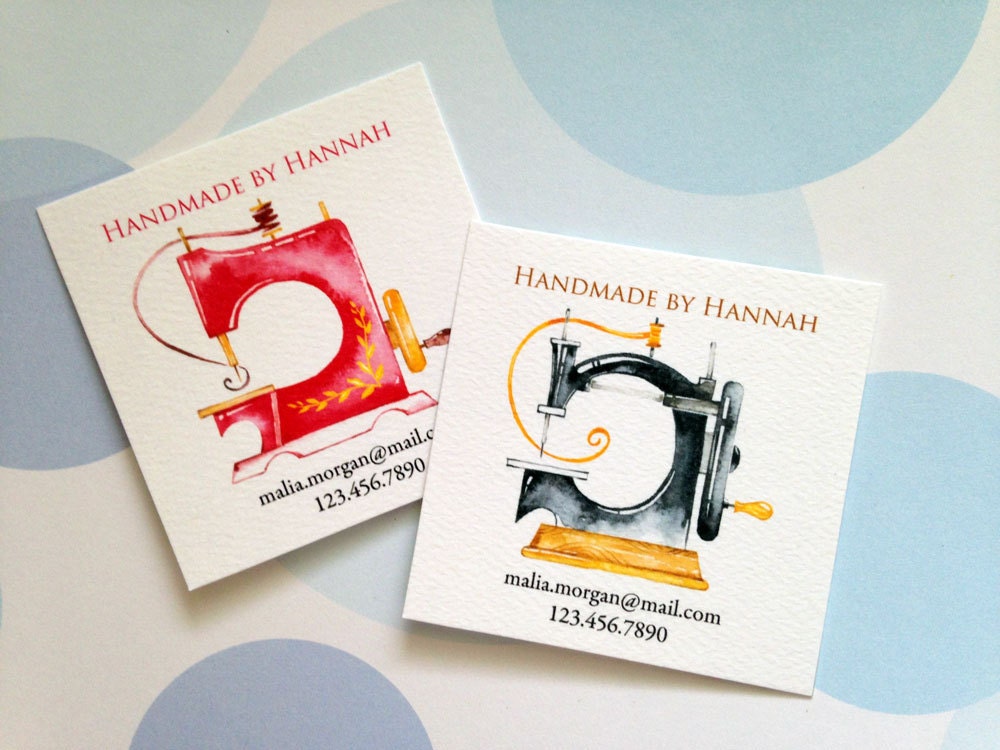 Business Card Custom Business Card Sewing Card Set of 48