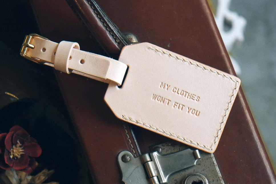 Personalized Luggage Tag Leather Luggage tag Personalized