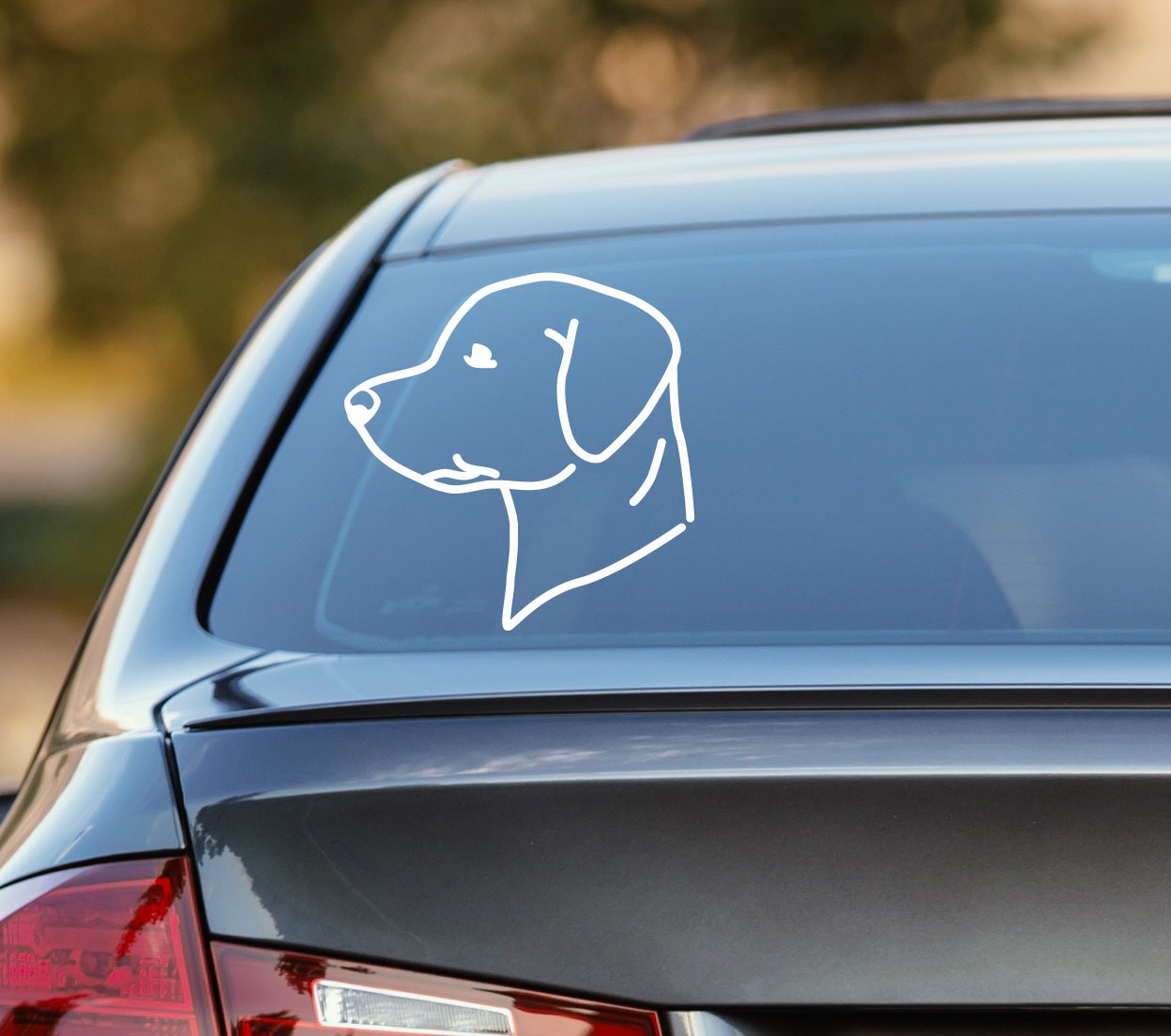 Labrador Decal Lab Decal Labrador Car Decal Dog Decal