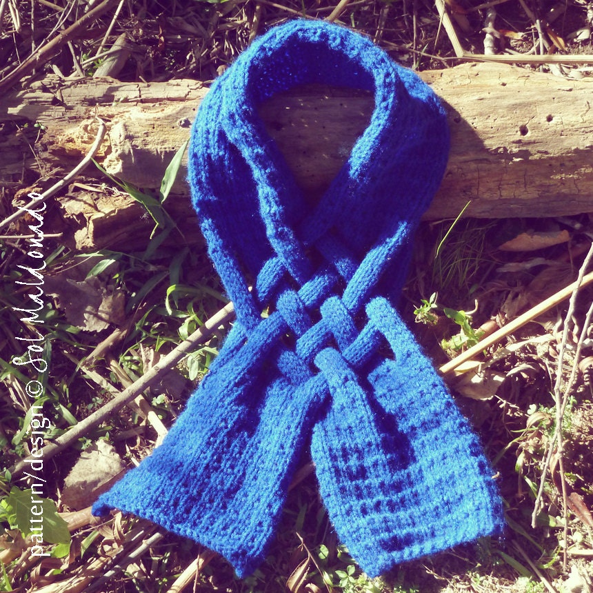 HIM Scarf Knit PDF Pattern Weave PDF cowl knitting Pattern