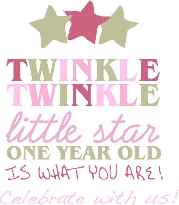 twinkle twinkle little one