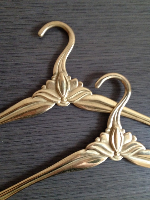 Vintage Brass Clothes Hangers Antique Brass Coat Hanger French