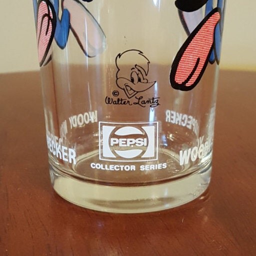 woody woodpecker pepsi glass