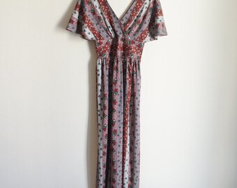 Vintage 70s Dress / Vintage Maxi Dress