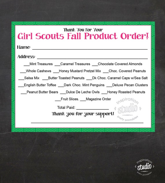 Girl Scout Thank You Notes Printable