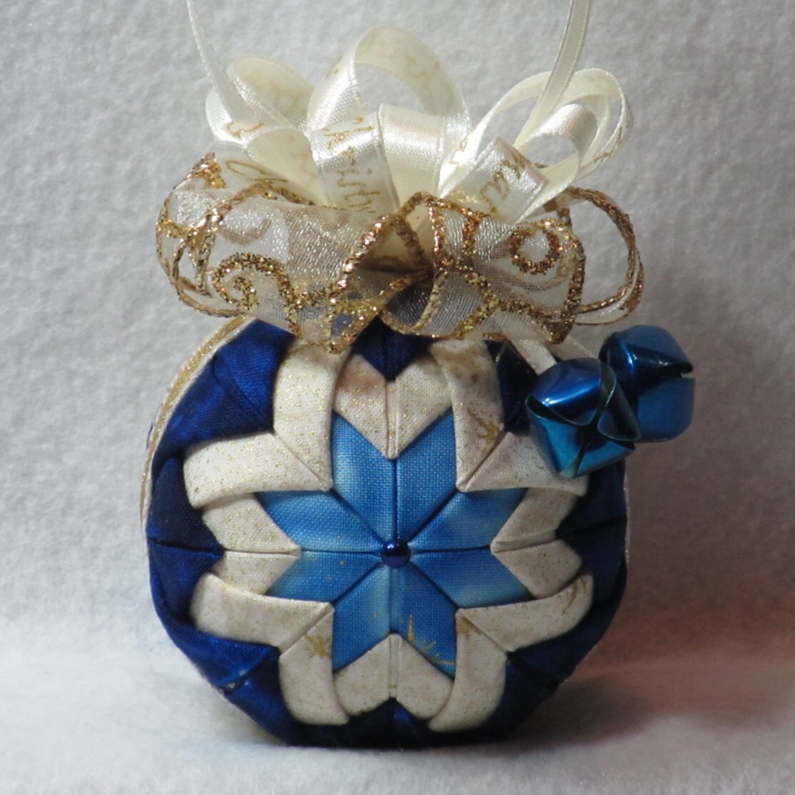 blue and gold christmas ornament quilted fabric dark and blue and gold christmas ornament quilted fabric dark and
