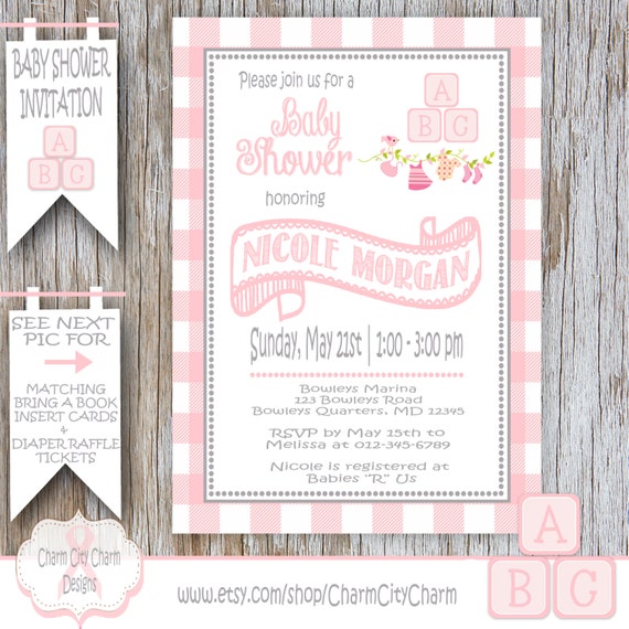 Baby Block Baby Shower Invitations 9