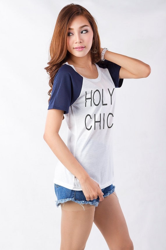 Items similar to Holy Chic T-Shirts Women Graphic Tee Shirts Tumblr ...