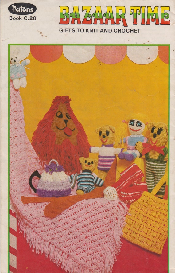 crochet pattern bag owl & Pattern Knit Vintage Toys, Owl, Crochet Lion 1970s Teddy, Book