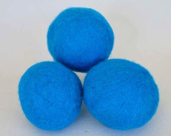 XL Wool Dryer Balls - Canadian Wool - Turquoise Dryer Balls