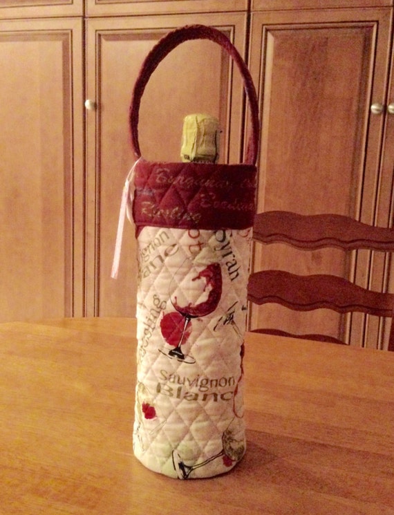 Quilted Wine tote