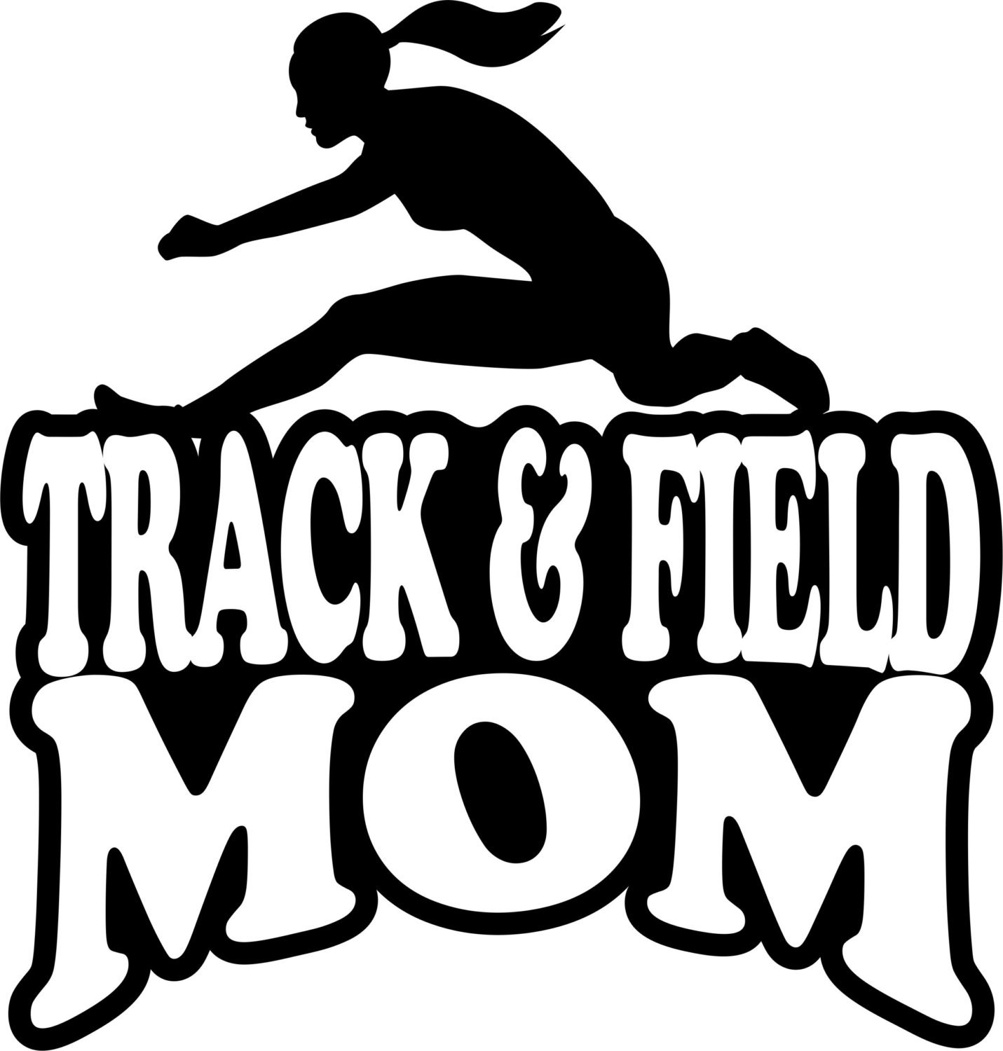 Girl Hurdler Track and Field Mom Short Sleeve Gildan T Shirt