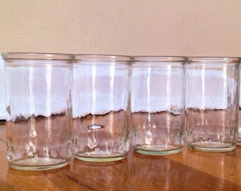 Vintage Jelly Jar Juice Glasses