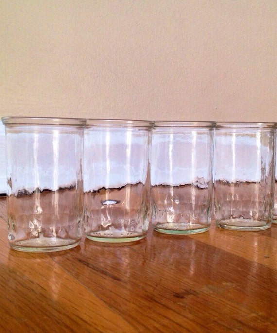 Vintage Jelly Jar Juice Glasses