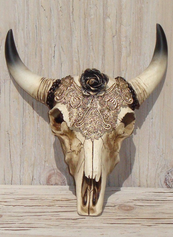 Cow Skull Decor Southwestern Decor Faux Taxidermy Head