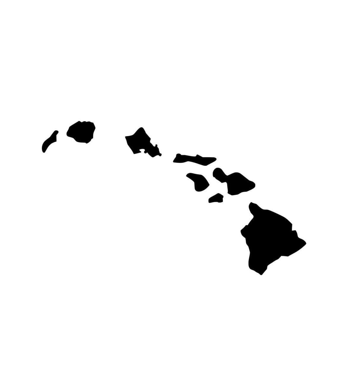 Hawaii Vinyl Decal Hawaii Islands HI Hawaiian Island