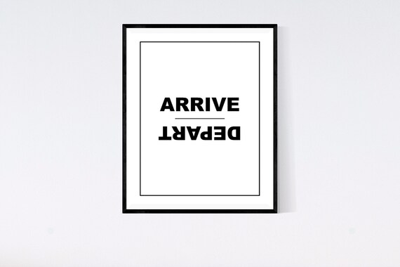 arrive-depart-opposite-words-digital-artdigital-by-tanyagdesign