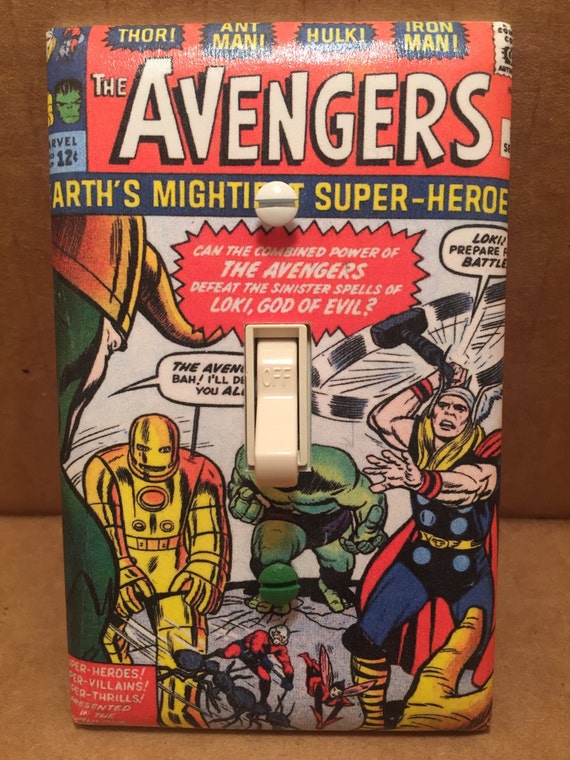 Avengers Light Switch Cover Handmade Marvel Comics