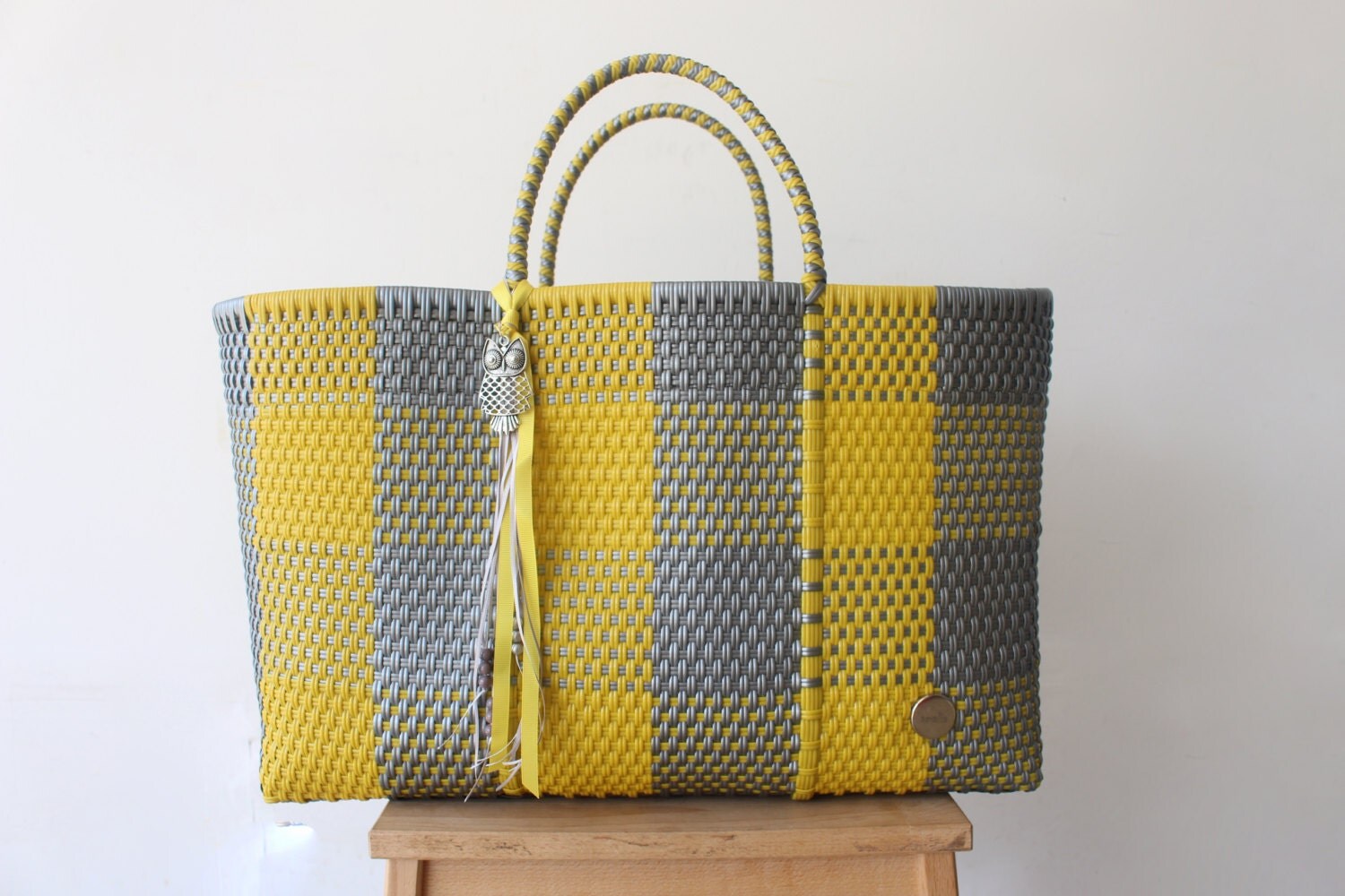 mexican woven tote bag