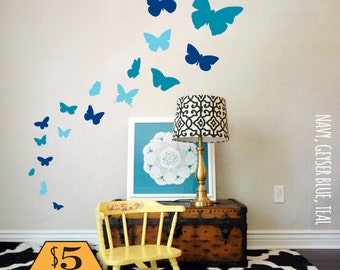 BUTTERFLY Wall Decal / butterflies wall decal, wall decal butterfly, wall decals nursery, kids wall decal, butterfly stickers, baby decal