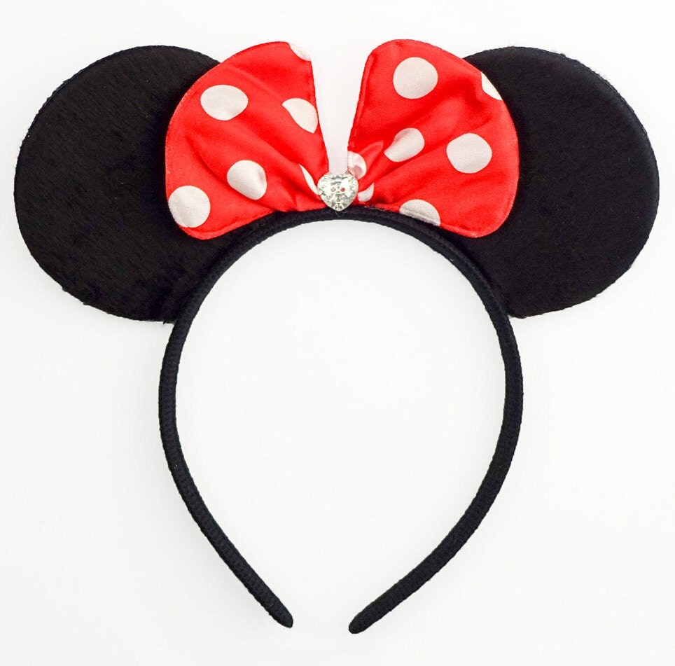 Minnie Mouse Ears Mouse Ears Bow Halloween Costume by JuicyBows