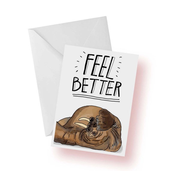 Feel Better Card Friendship Card for A Friend Who by marisakwoods