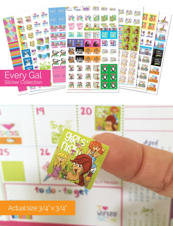 Event Stickers for Calendars...Wow 432 Planner Stickers to