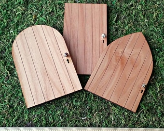 DIY Blank Large Rounded Fairy Garden Door - Miniature Garden Accessory, Fairy Door, Tooth Fairy Door, Kids Crafts, Fairy Party, Gnome Door