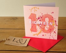 Personalsed 18th Brthday Card, 18th Brthday Card, 21st Brthday Card