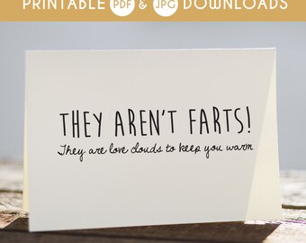 happy valentines card, printable valentines day card, fart clouds, funny valentines cards, farting card, printable fart card