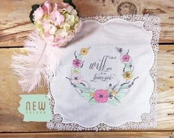 Flower girl handkerchief wedding proposal, flower girl handkerchief, wedding handkerchief, flower girl wedding, flower girl handkerchief