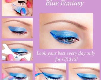 Quick Eye Makeup Stencils Eyeliner Eyeshadow Eyebrow Tool Free Shipping Cosmetic Tool for Easy Eye Makeup Many Beauty Visions