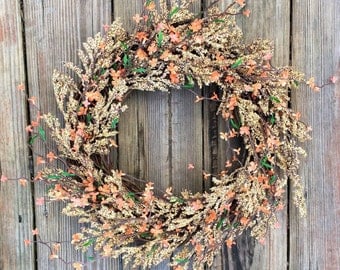 Summer Wreath, Rustic Spring Wreath, Wreath For Door,Rustic Wreath, Spring Door Wreath, Wedding Wreath, Summer Wreath For Door, Home Decor