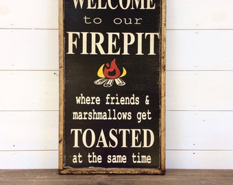 Download Airbrushed pallet fire pit sign