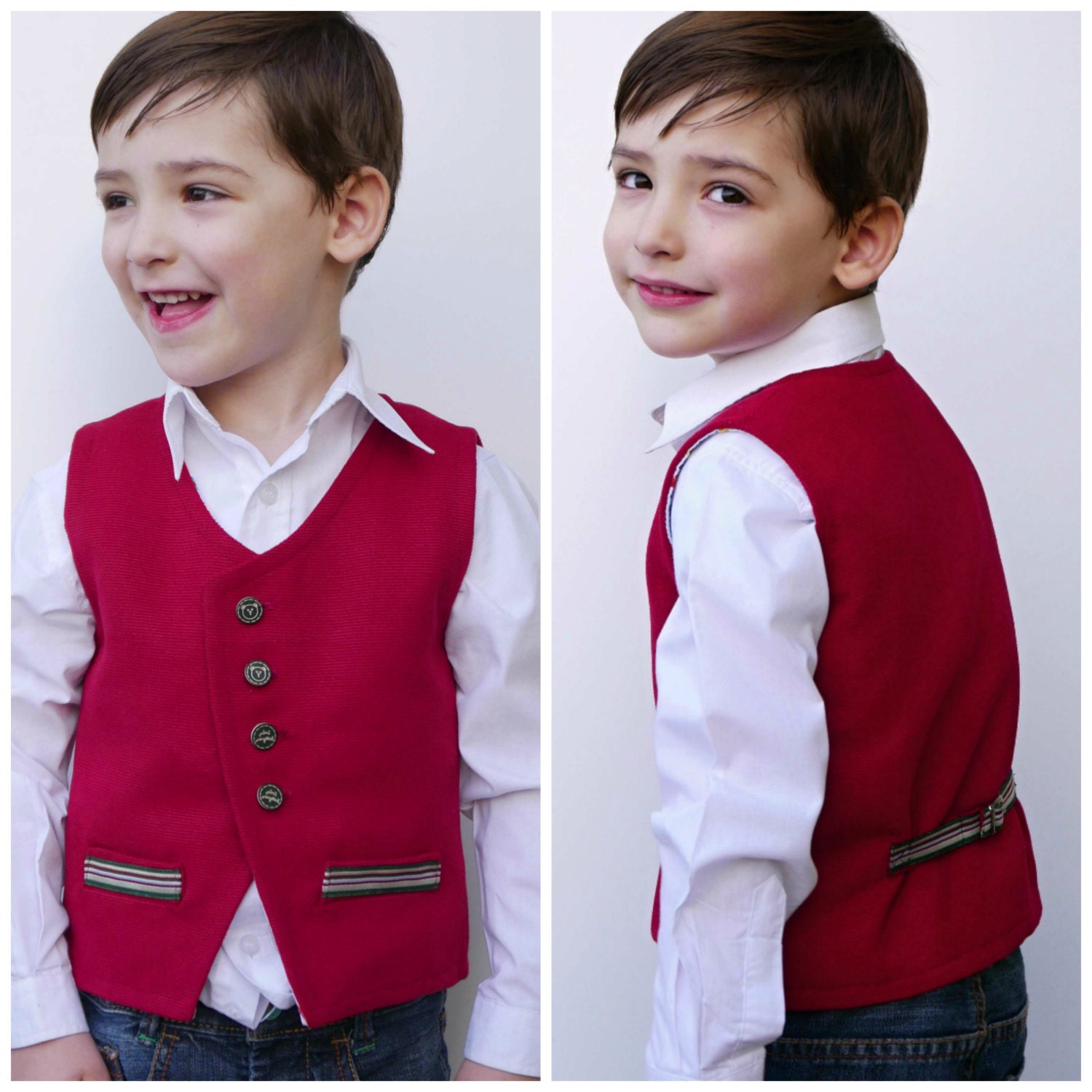 Baby Boy Vest pattern mod. PETER PDF sewing pattern Easy