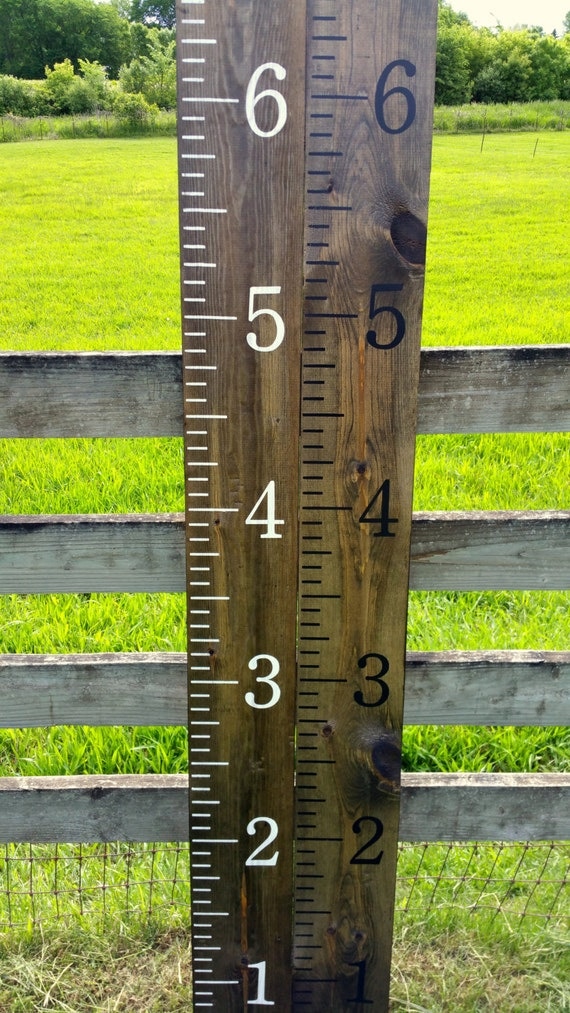 growth chart rulers hand painted homemade giant rulers