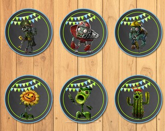 plants vs zombies plates and napkins